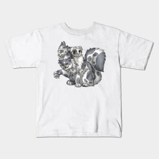 CerPURRus: Grey Bicolor Kids T-Shirt